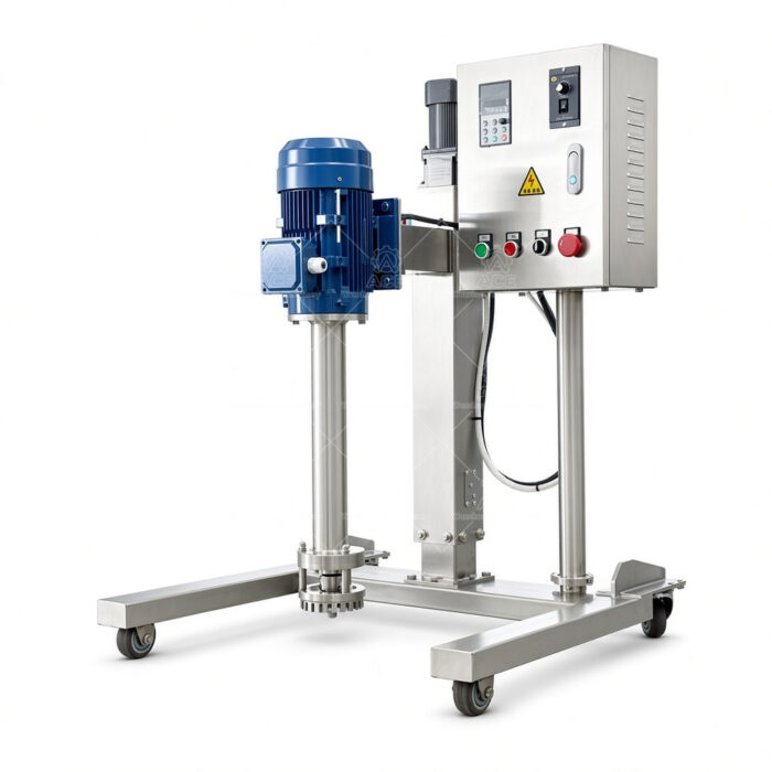 Batch High Shear Mixer Hydraulic Lift VFD Cream Shampoo Pomade - Image 3