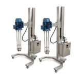 SS304/316L Cosmetic Cream High Shear Dispersing Emulsifier Lifting Mixer - Image 2