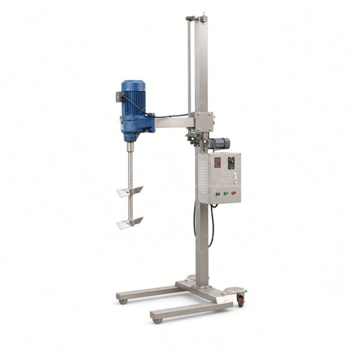 2.2kW VFD Electric Lift Paint Batch High Shear Disperser - Image 2