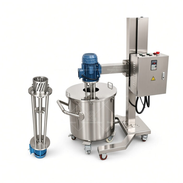 Electric Lift High Speed High Shear Homogenizer Mixer for Shower Gel Food Paste - Image 6