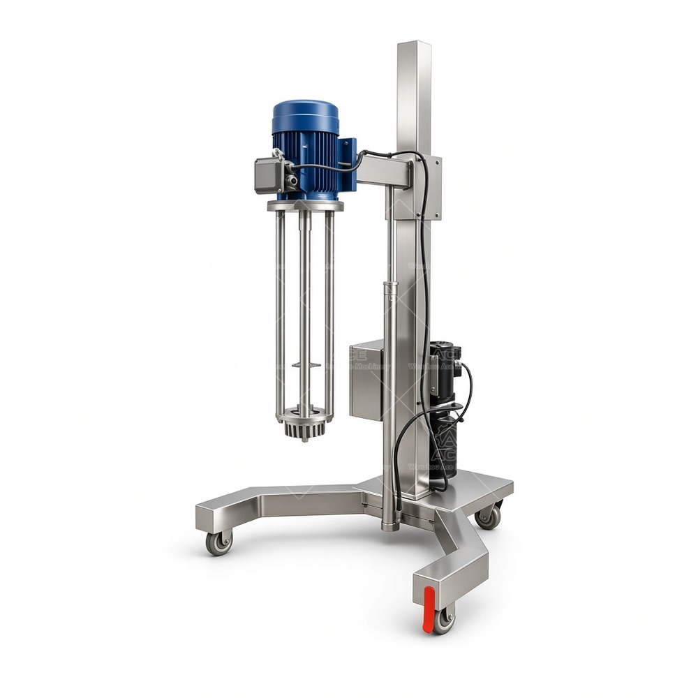 High-Speed Mobile Lifting High Shear Mixer Homogenizer for Shampoo