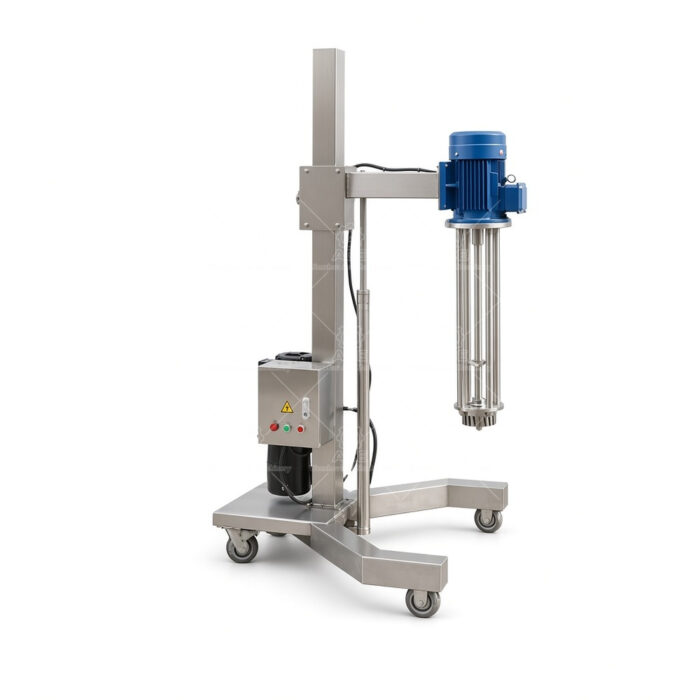 Emulsionatore omogeneizzatore a taglio elevato mobile, sollevamento elettrico, 1,5-11 kW - immagine 6