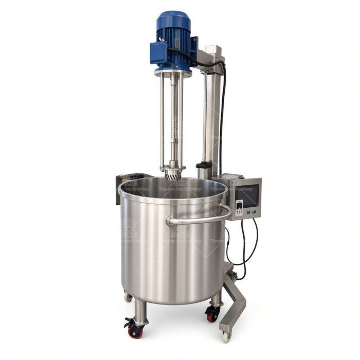 Manual Lifting High Shear Homogenizer Mixer with Stand for Shampoo & Detergents - Image 4