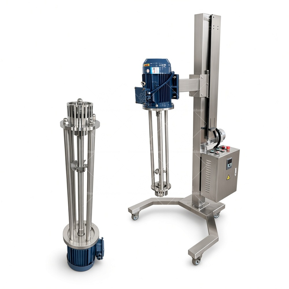 Mobile Electric Lift High-Shear Disperser Mixer for Cosmetic Paint Carbomer