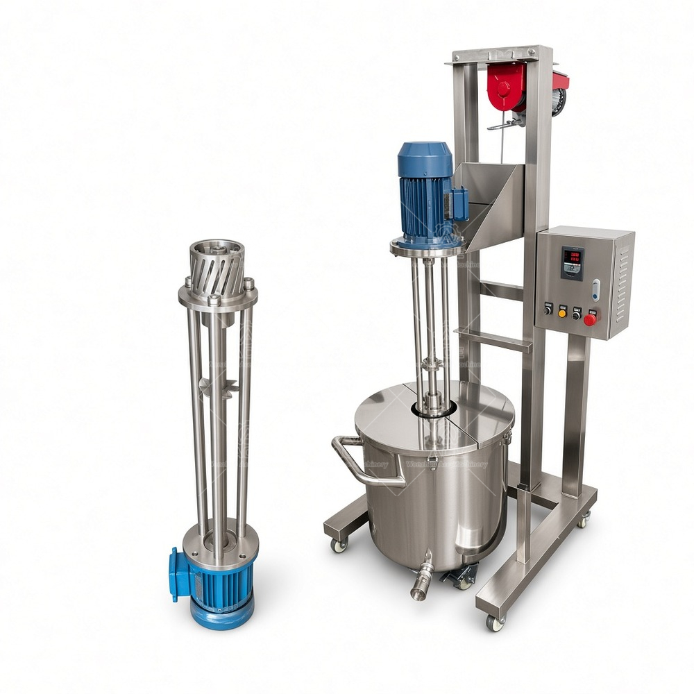 40L High Shear Cosmetic Homogenizer Mixer with Pneumatic Lift