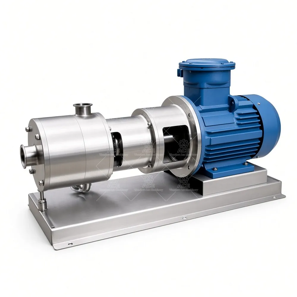 Movable Palm Oil Inline High Shear Emulsion Pump with Hopper, 2.2–7.5kW