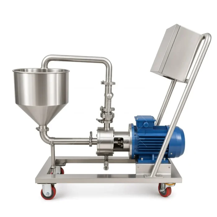 Pompa emulsionante ad alta viscosità con giacca riscaldante a rotore-statore a tre stadi 5,5KW 304 - immagine 6