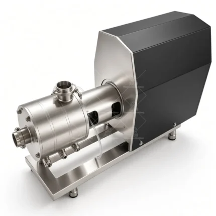 Aseptic Inline High Shear Emulsifying Pump with 50L Hopper & VFD Cabinet