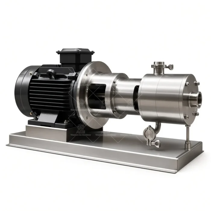 Pompa Emulsionante ad Alta Taglio In-Linea con Sistema di Raffreddamento su Carrello - immagine 2