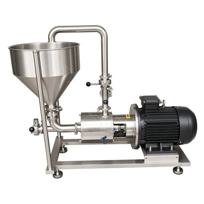 Pompa Emulsionatrice In-Linea ad Alta Taglio con Sistema di Raffreddamento su Carrello - immagine 3