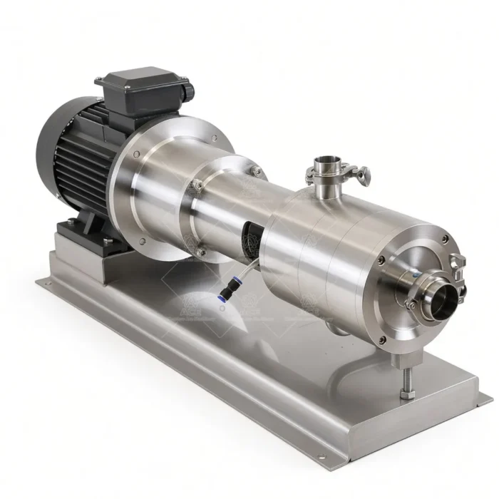 Sanitary High Shear Inline Homogenizer Pump for Viscous Cosmetic Liquid - Image 5
