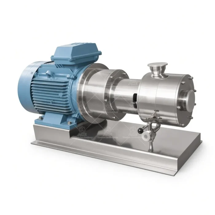 Ace Mixer Omogeneizzatore Inlinea ad Alta Taglio per Emulsificazione e Dispersione di Polveri - immagine 5