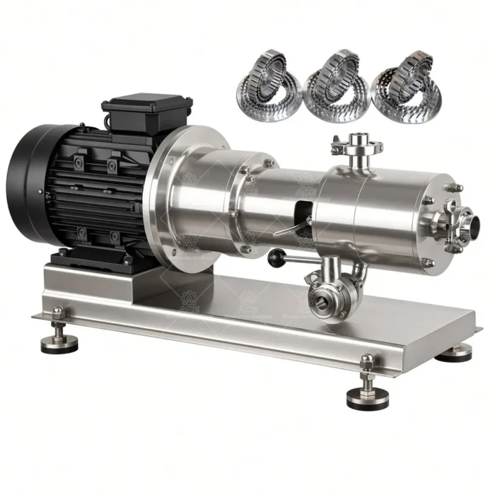 Pompa omogeneizzatrice a taglio elevato in linea per detergente liquido e gelato - immagine 5