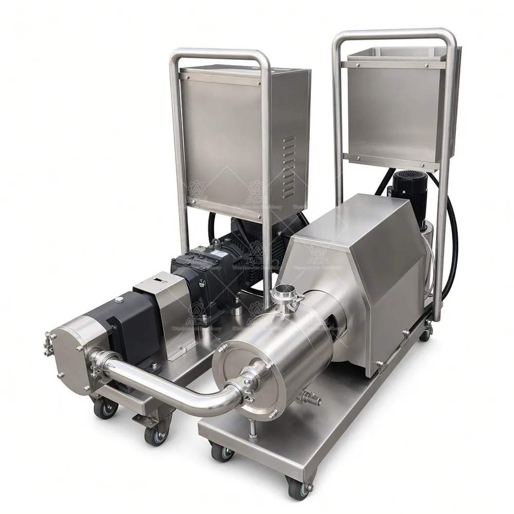 Mobile Three-Stage Inline High Shear Emulsifying Homogenizer for Food