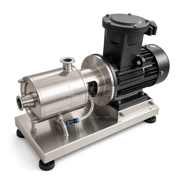 Ace Mixer Inline High Shear Homogenizer Emulsifier Pump per la lavorazione chimica - immagine 3