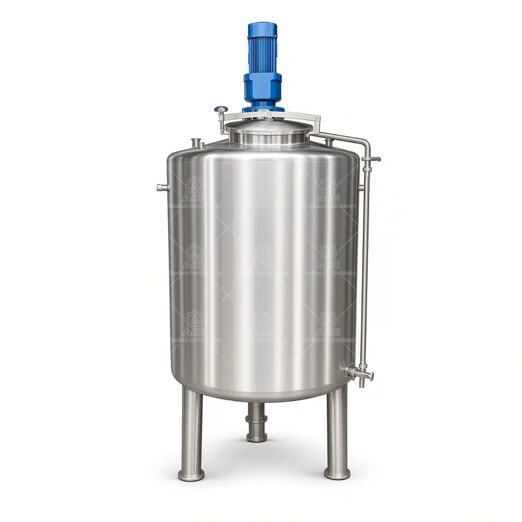 Single-walled mixing tank